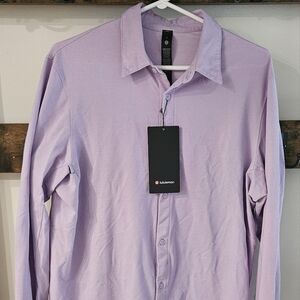 Lululemon Athletica Purple Casual Button Down Shirt